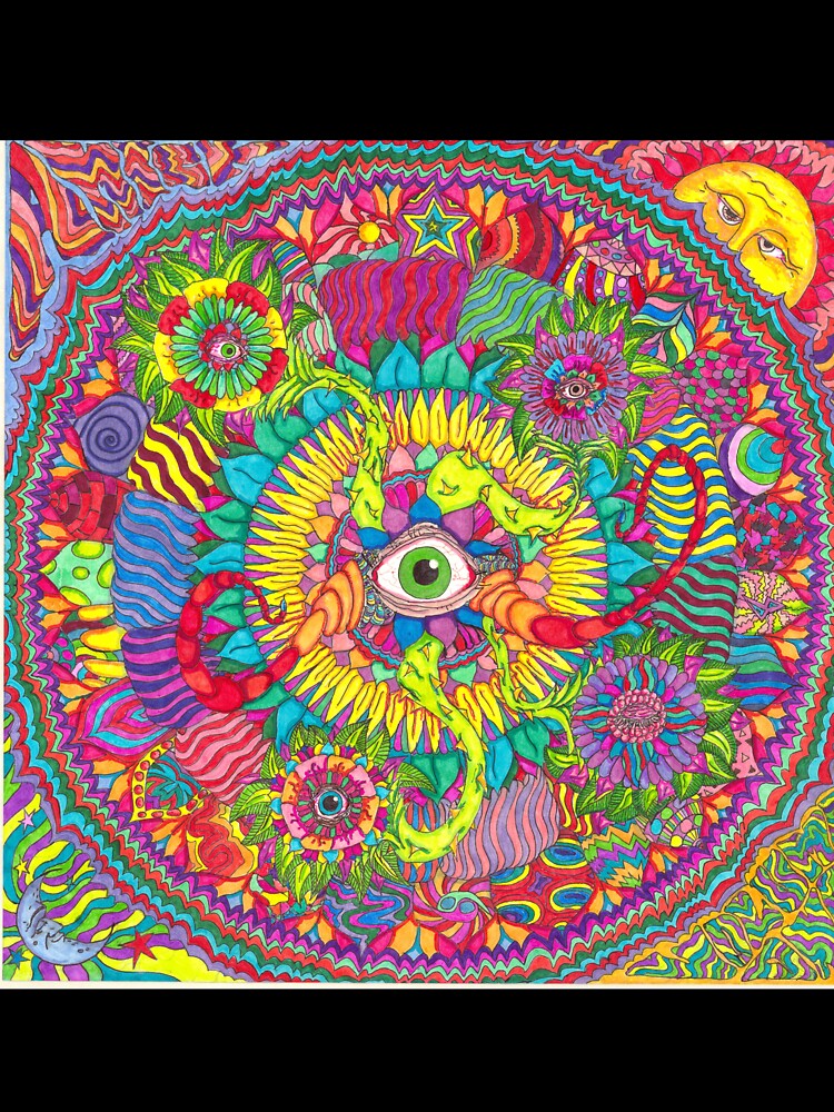 psychedelic eye mandala by Artbyamick