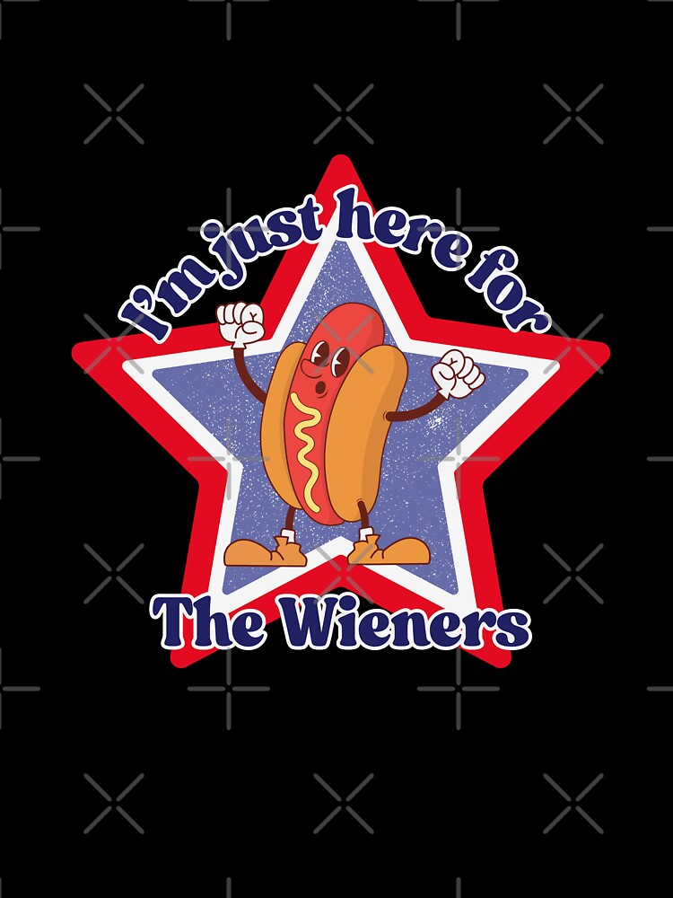 I'm Just Here for the Weiners - 4th of July Version by AntiJolly Unisex , , , Long Sleeve Tee