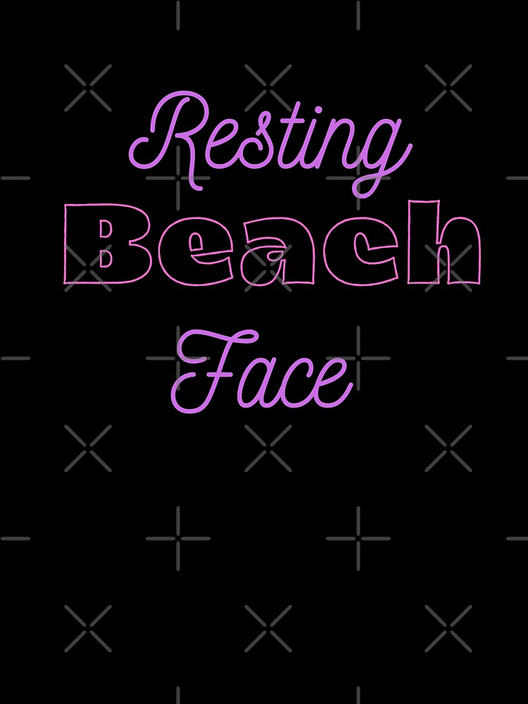 Resting BEACH Face by MND-Designs Unisex , , , Long Sleeve Tee