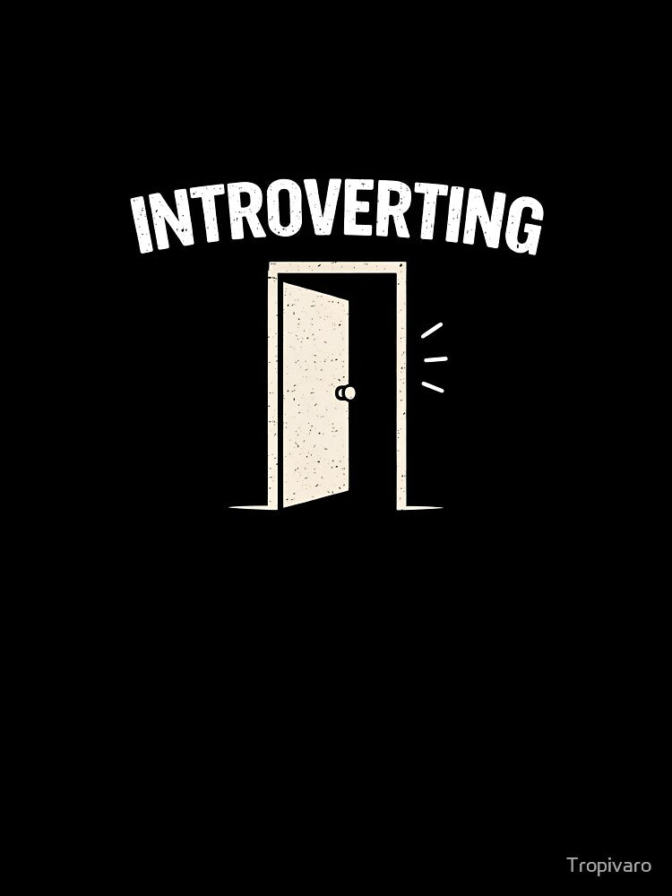 Introverting Funny Introvert Meme Design by Tropivaro Unisex , , , Long Sleeve Tee