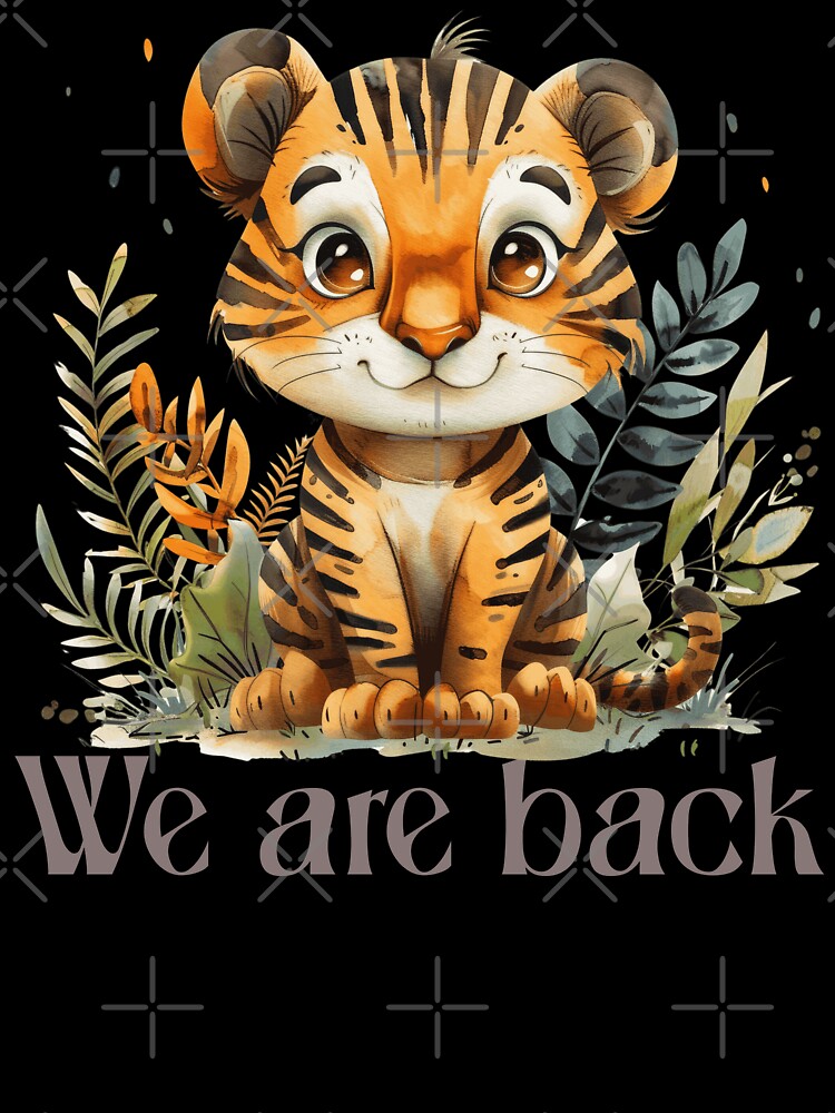 tiger, tiger back to school by FOODIESART Unisex , , , Long Sleeve Tee