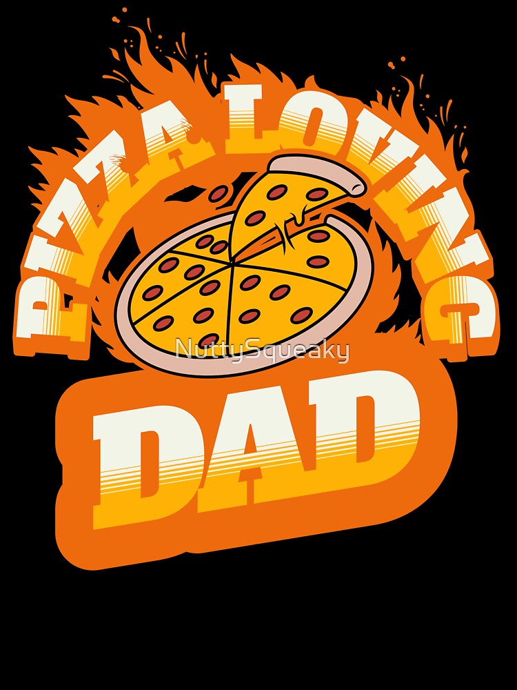 Pizza Loving Dad by NuttySqueaky Unisex , , , Long Sleeve Tee