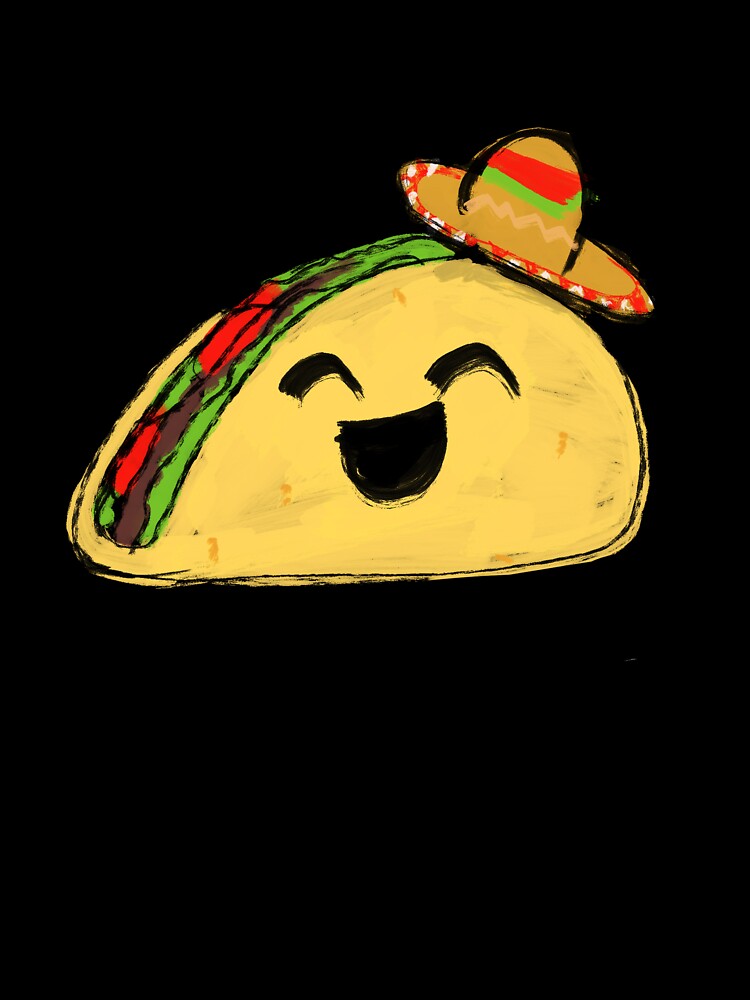 Cute Taco by Square Box Design Unisex , , , Long Sleeve Tee
