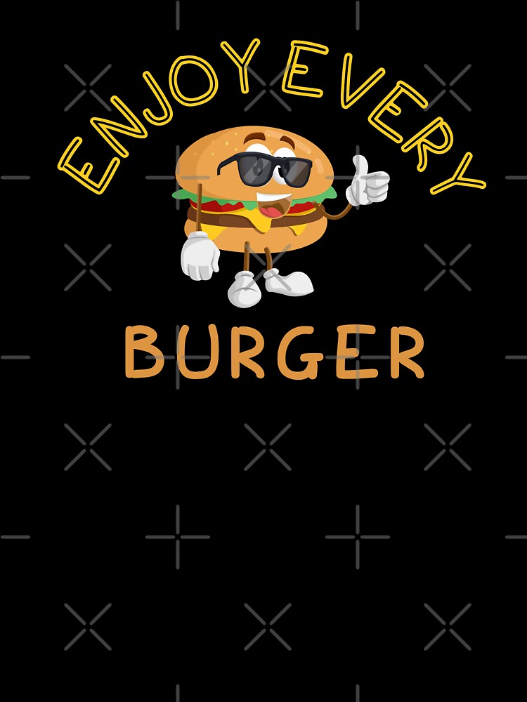 Enjoy Every Burger by Thushara Dissanayake Unisex , , , Long Sleeve Tee