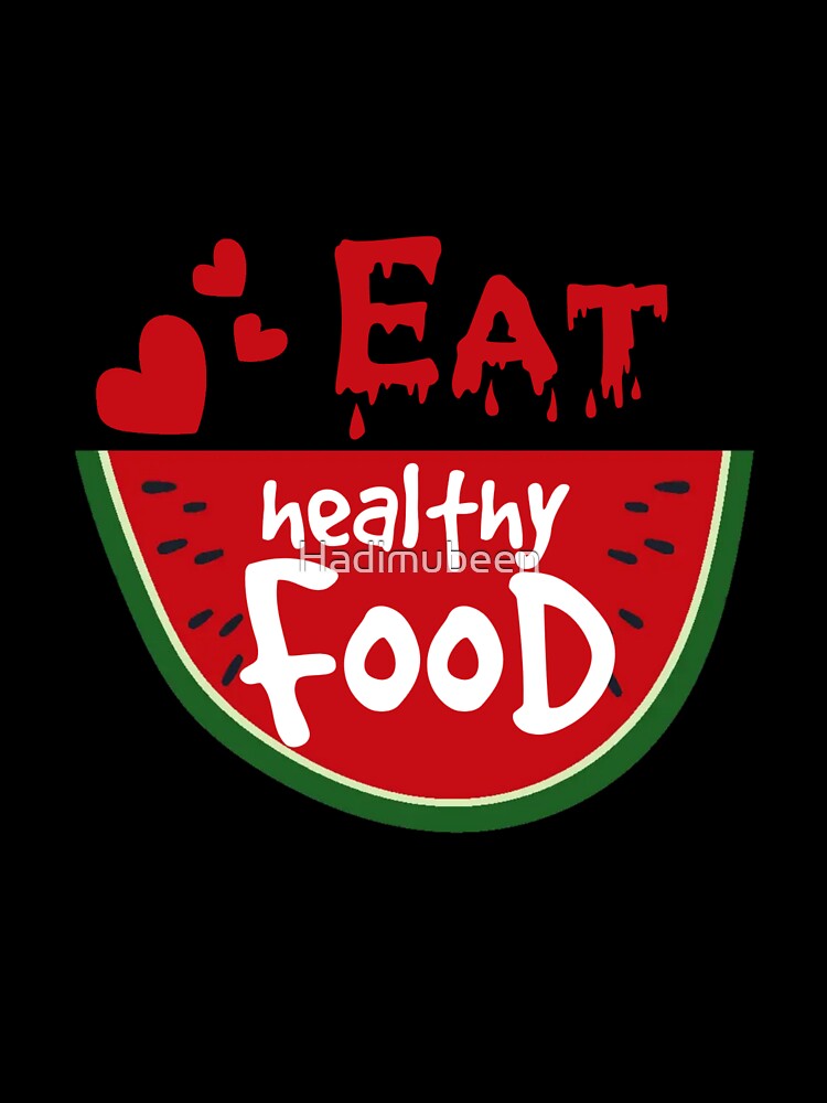 Eat healthy food by Hadimubeen Unisex , , , Long Sleeve Tee