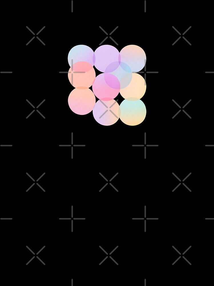 Pastel Gradient Overlapping Circles by Le Grand Requin