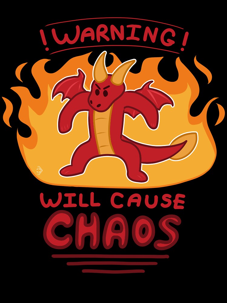 Warning! Will Cause CHAOS by ThatTigerDragon Unisex , , , Long Sleeve Tee