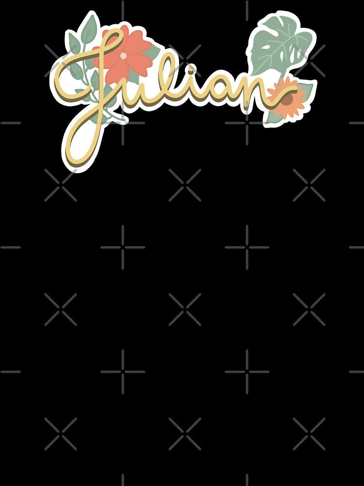Julian in Cursive by kaylasbubble Unisex , , , Long Sleeve Tee