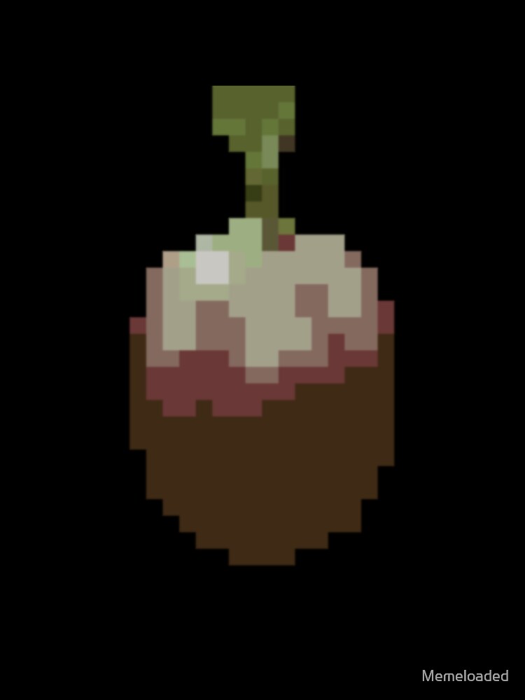 Pixel Art Moldy Fruit by Memeloaded Unisex , , , Long Sleeve Tee
