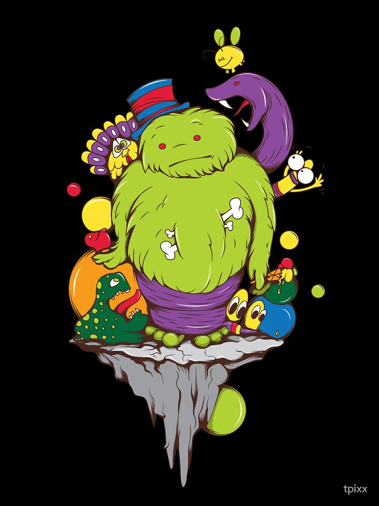 Sad Cartoon Monster by tpixx Unisex , , , Long Sleeve Tee