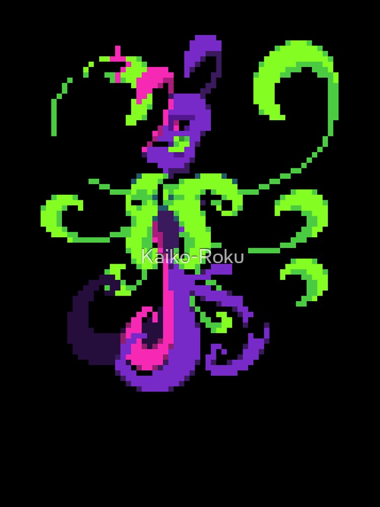 Dexterous 'Wander' Wildcard Pixel Art by Kaiko-Roku Unisex , , , Long Sleeve Tee