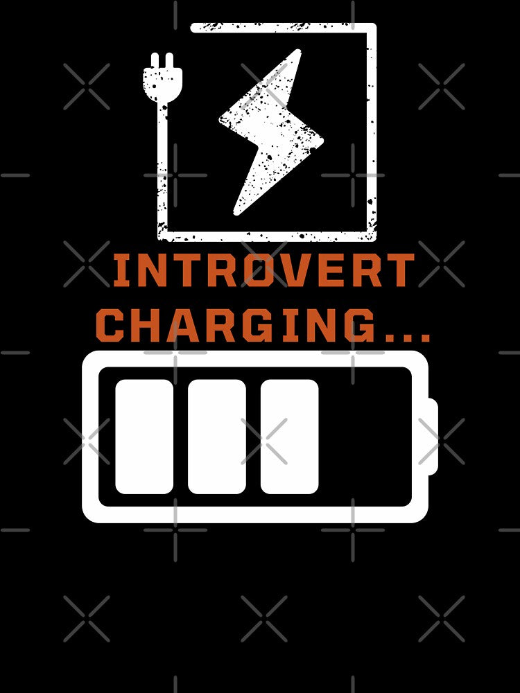 Introvert Charging by TheMajesTee Unisex , , , Long Sleeve Tee