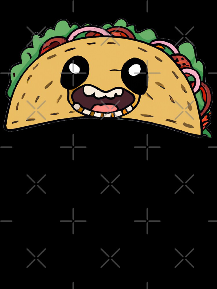Creepy smiling taco face by winterswinner Unisex , , , Long Sleeve Tee
