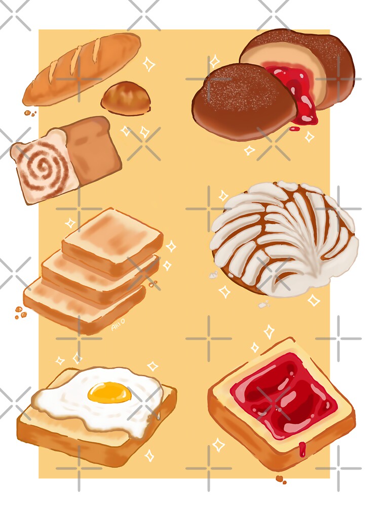 Simple Series - Bread by Sleepy Akio Unisex , , , Long Sleeve Tee