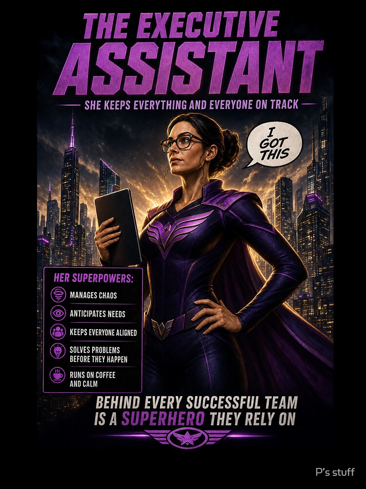 Corporate Avengers – Ultimate Workplace Superhero Executive Assistant by P’s stuff Unisex , , , Long Sleeve Tee