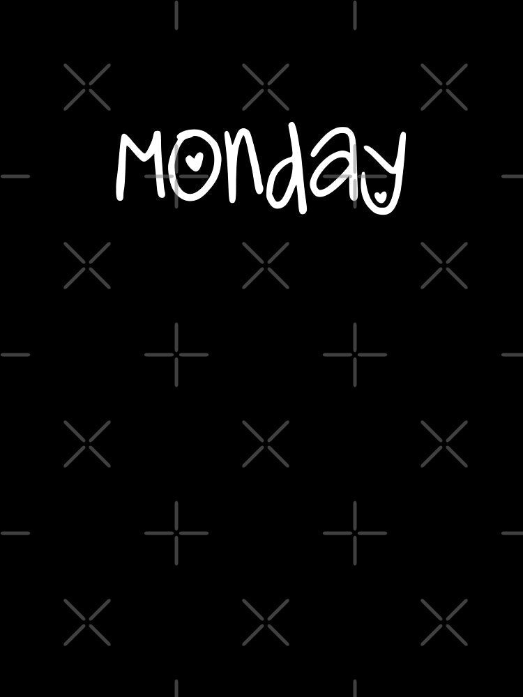 Monday by Binsagar Unisex , , , Long Sleeve Tee