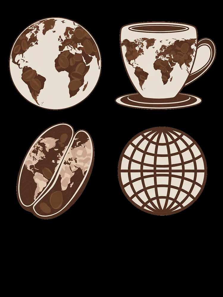 Copia de Coffee Universe: Aromatic Planets by hassanimarket7 Unisex , , , Long Sleeve Tee