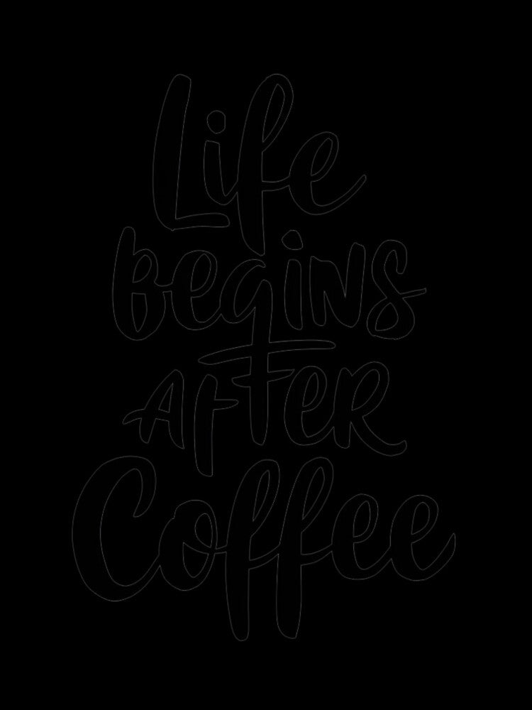 Life Begins with Coffee by Colorful-Garden Unisex , , , Long Sleeve Tee