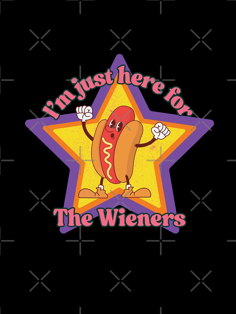 I'm Just Here for the Weiners - Retro Version by AntiJolly Unisex , , , Long Sleeve Tee