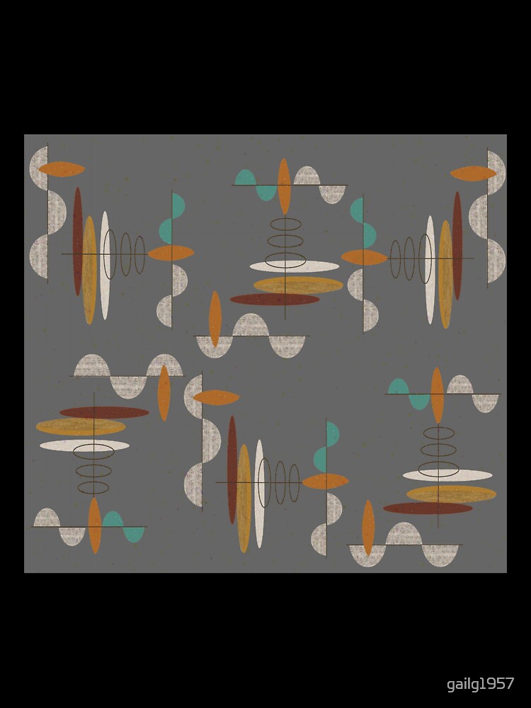 Mid-Century Modern Ovals and Lines by gailg1957