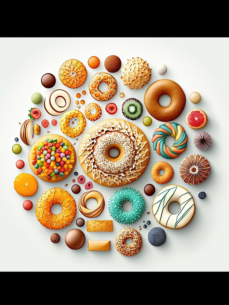 Decorate Your Life with Our Cute and Delicious Donut-Themed Gifts by Delltaman Unisex , , , Long Sleeve Tee