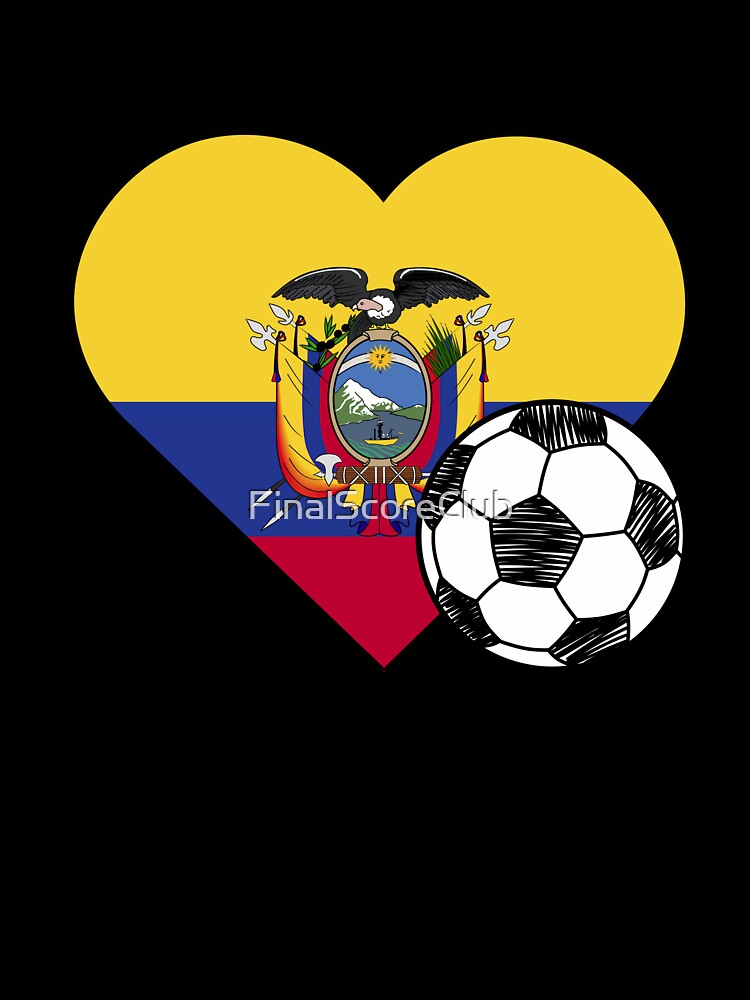 Ecuador Soccer Heart Design by FinalScoreClub