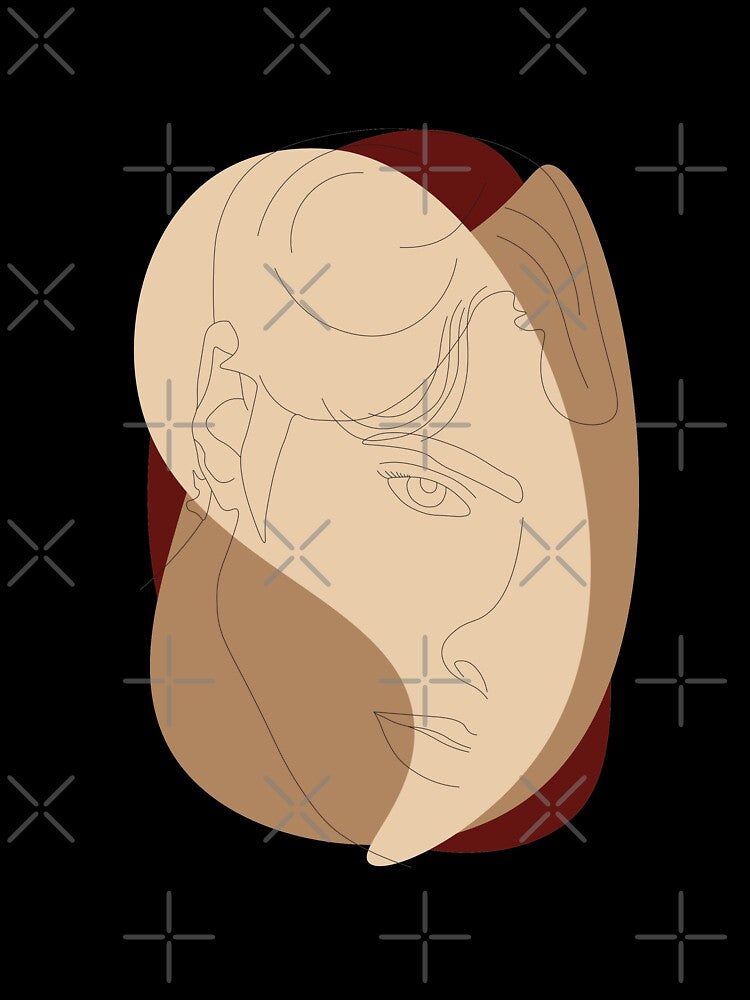M.F. Line Art Portrait by lauren paulin