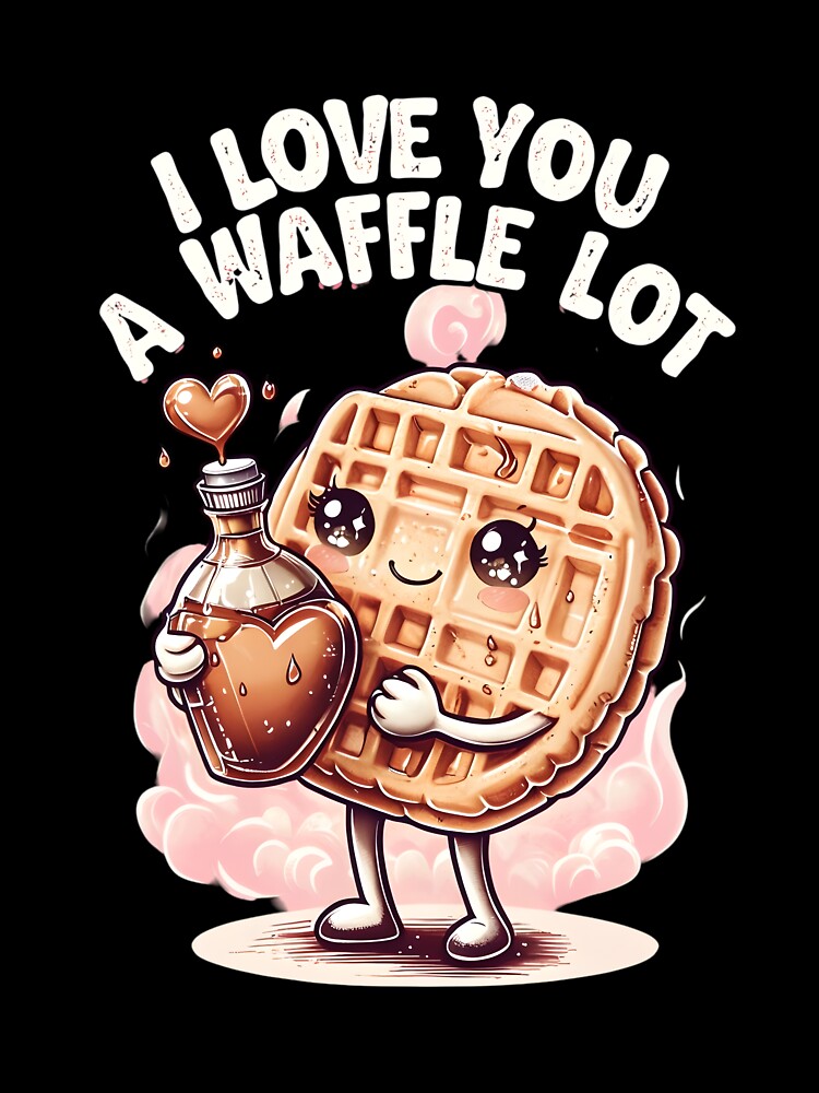I Love You a Waffle Lot by Future Past Co. Unisex , , , Long Sleeve Tee