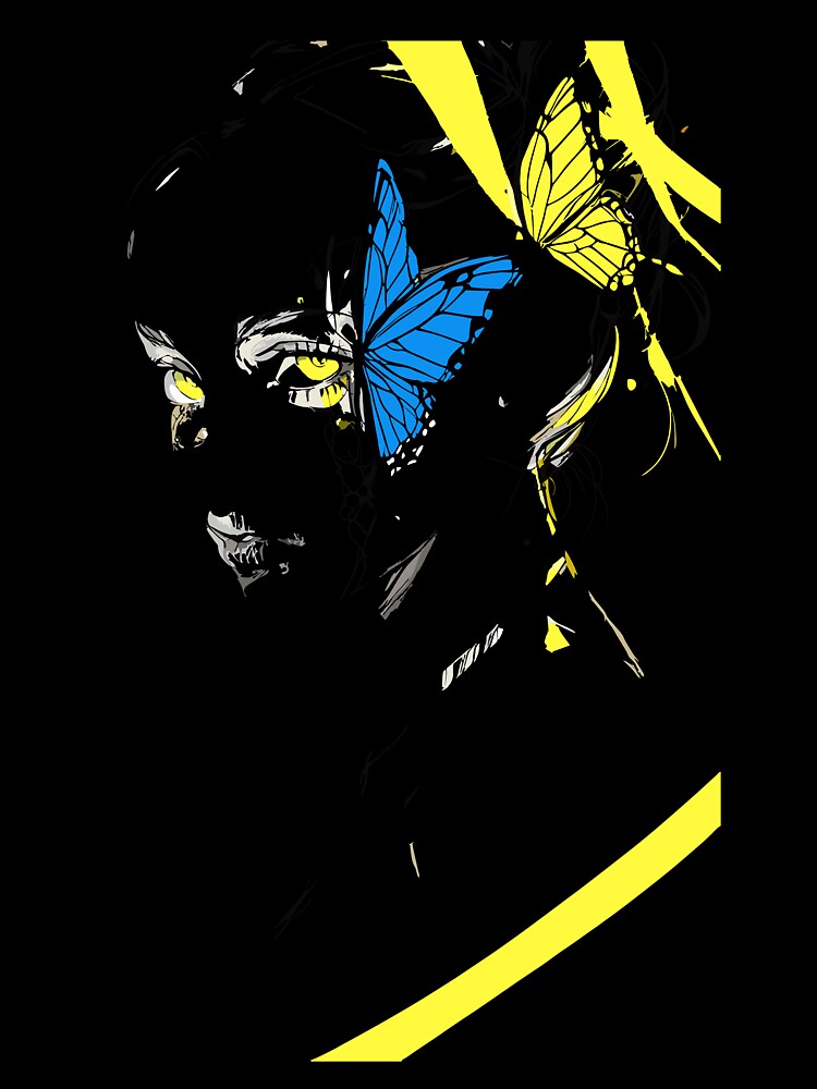 Butterfly Gaze Line Art Portrait by Artemyx Studio