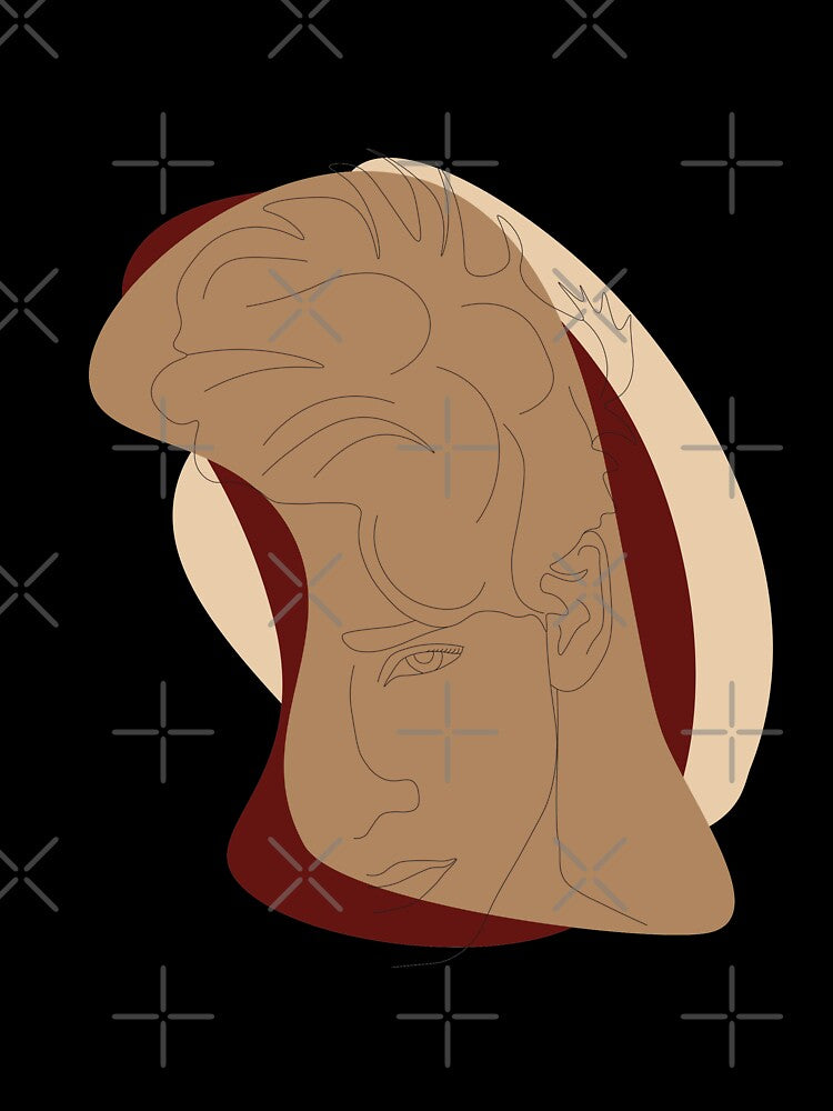 K.L. Line Art Portrait by lauren paulin