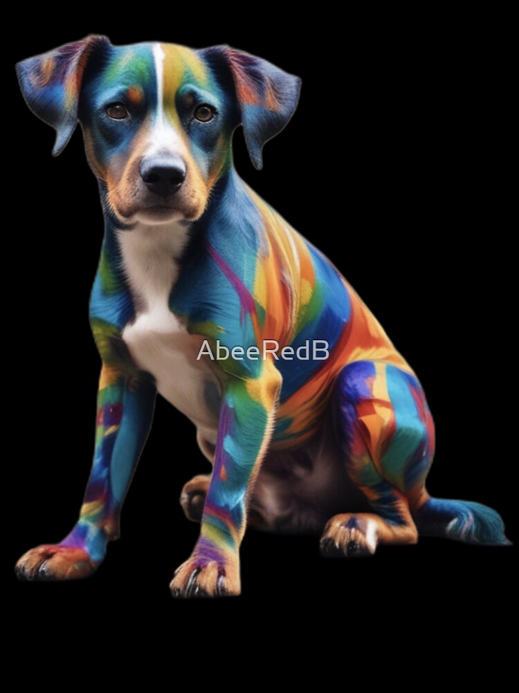 Dog AI colorful by AbeeRedB