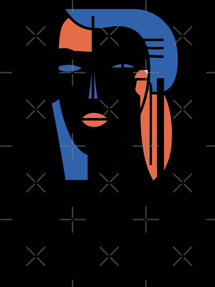 Abstract Minimalist Portrait by Artwyz
