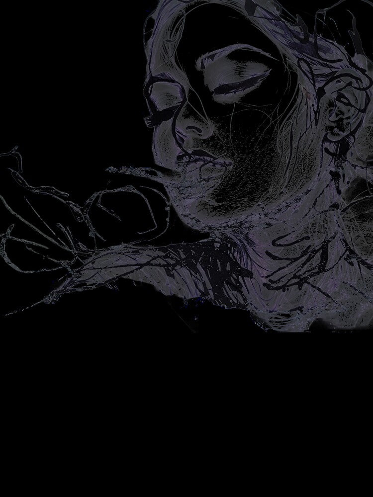 Black White Edition Fine Line Woman Art by Alexander Martini Productions