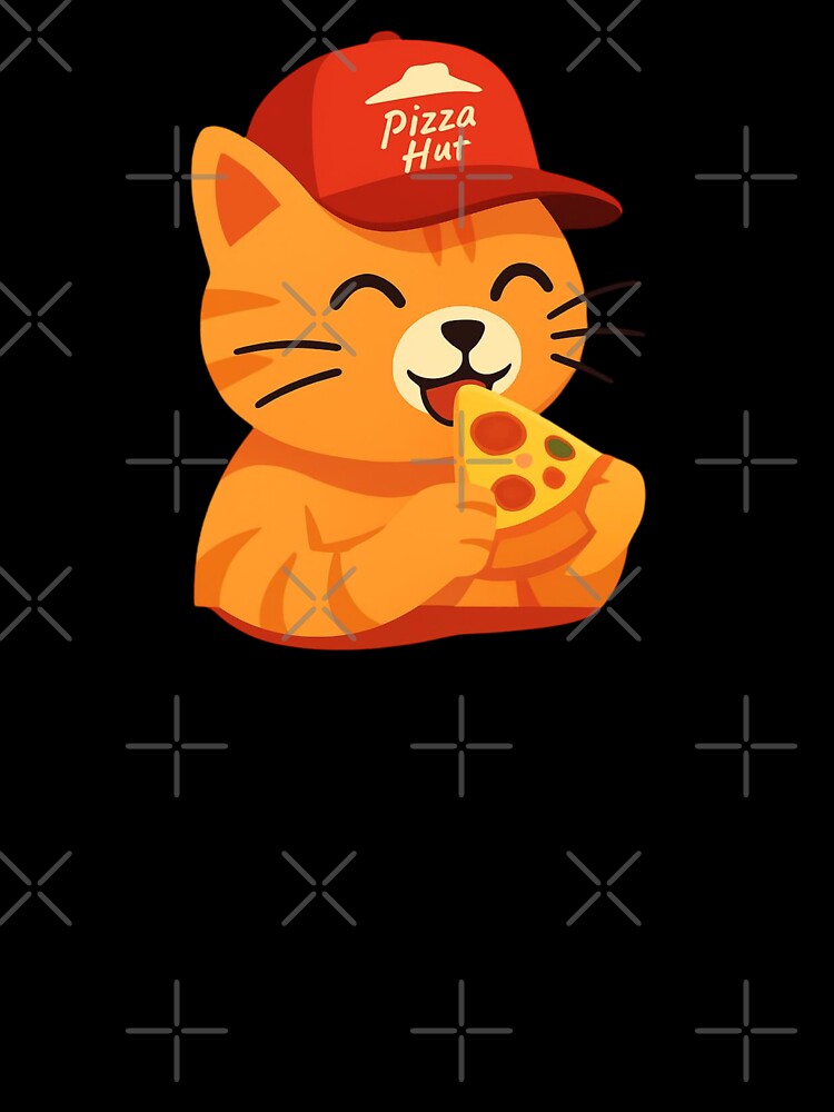 Cat Pizza Hut by JunaForYou Unisex , , , Long Sleeve Tee