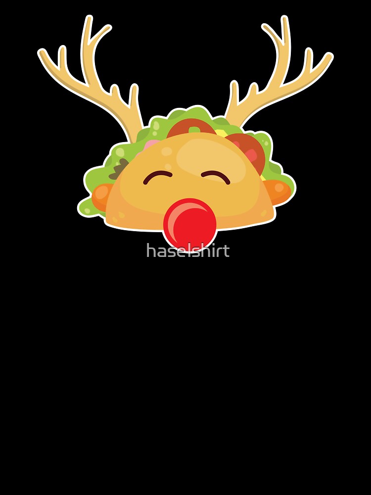 Santa Taco Reindeer Christmas Xmas Holiday Gift by haselshirt