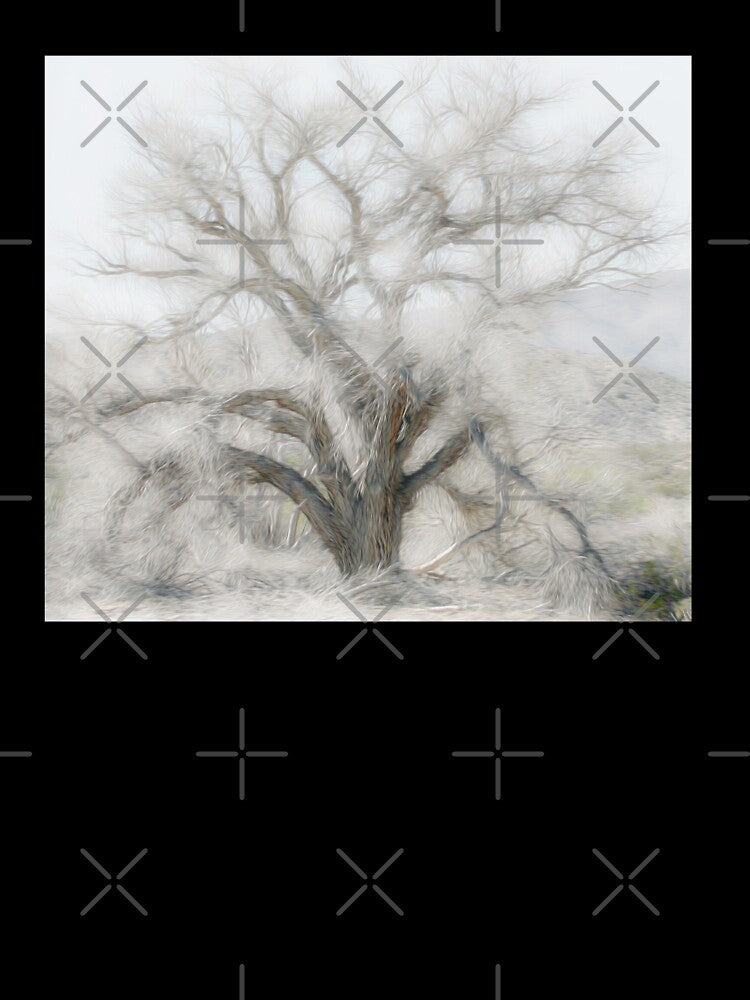 Desert Tree In Soft Oils by CarolM Unisex , , , Long Sleeve Tee