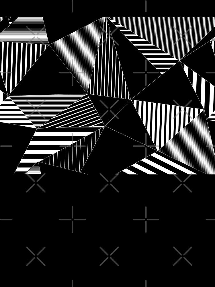GEOMETRIC UNISEX MOTIF WITH LINES by ChristinePs Unisex , , , Long Sleeve Tee