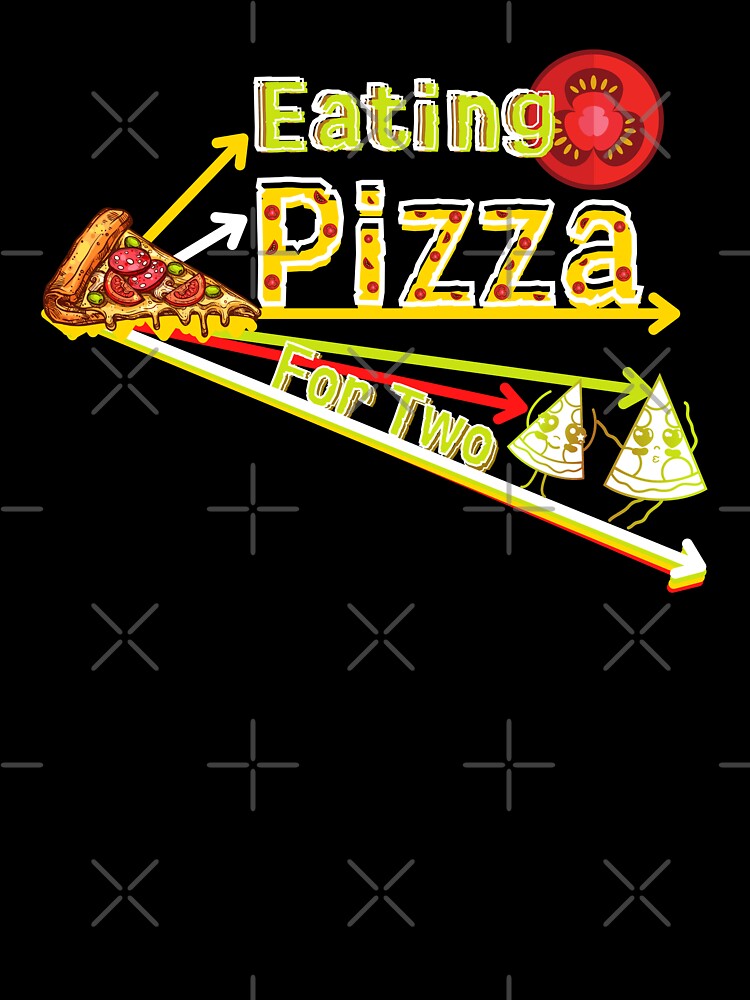 Eating Pizza For Two, For Pizza Lovers by artlaila Unisex , , , Long Sleeve Tee