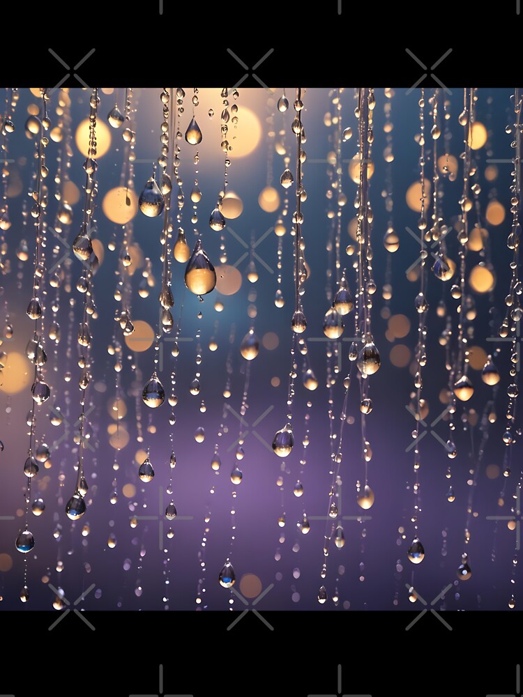 Raindrops by HebaRK Studio Unisex , , , Long Sleeve Tee