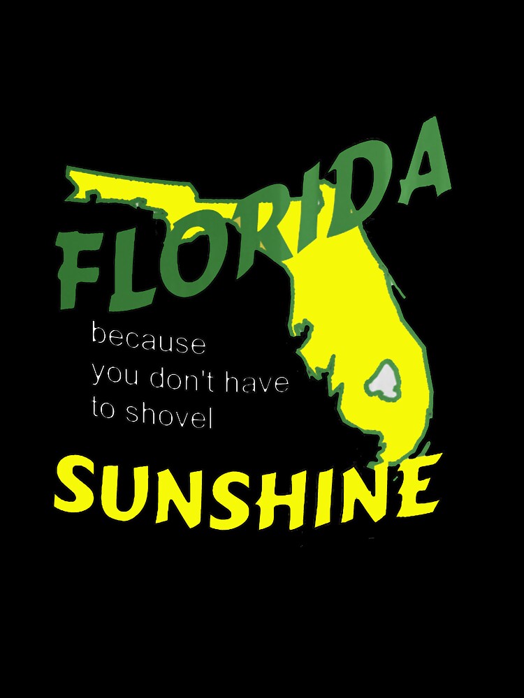 Florida because you don't have to shovel sunshine by StudioN Unisex , , , Long Sleeve Tee
