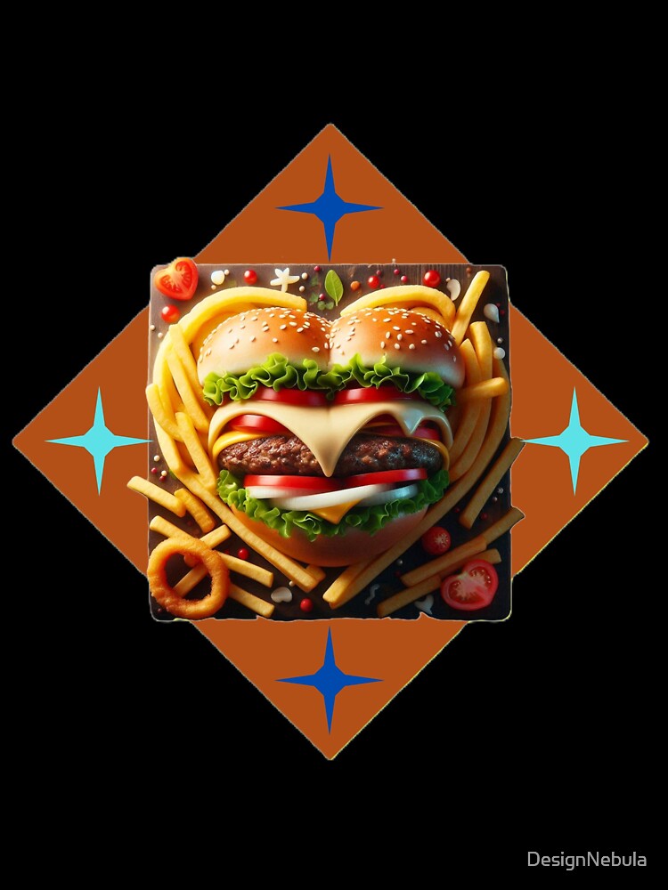 Burger Delight by DesignNebula Unisex , , , Long Sleeve Tee