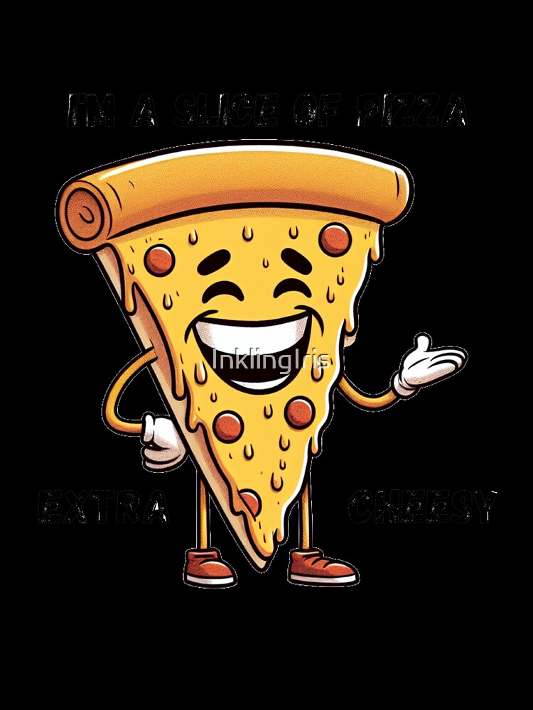 Cheesy Dad Joke Slice of Pizza by InklingIris Unisex , , , Long Sleeve Tee