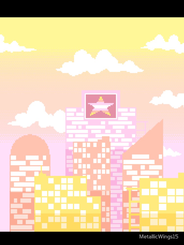 Pixel Pangender Pride City by MetallicWings15 Unisex , , , Long Sleeve Tee