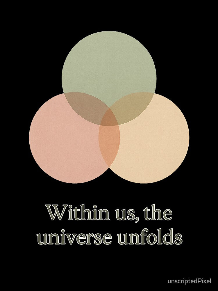Balance within, a minimalist abstract circles art by unscriptedPixel