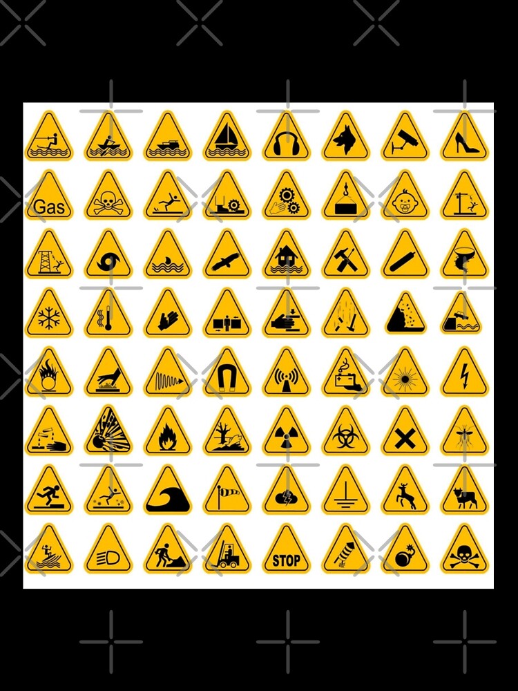 Warning signs are everywhere, expressive clothing by Juliet Thomas Unisex , , , Long Sleeve Tee