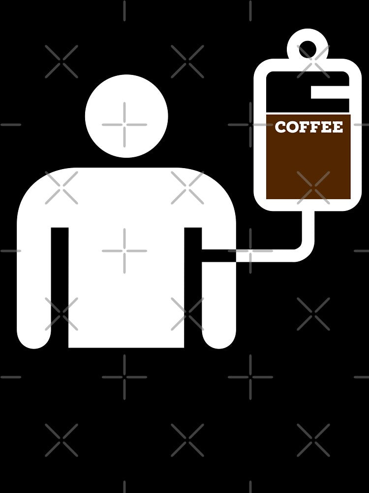 Coffee in an IV by BeansHotTees Unisex , , , Long Sleeve Tee