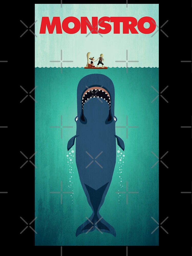 Monstro Whale by Cartoon Capo's Emporium Unisex , , , Long Sleeve Tee