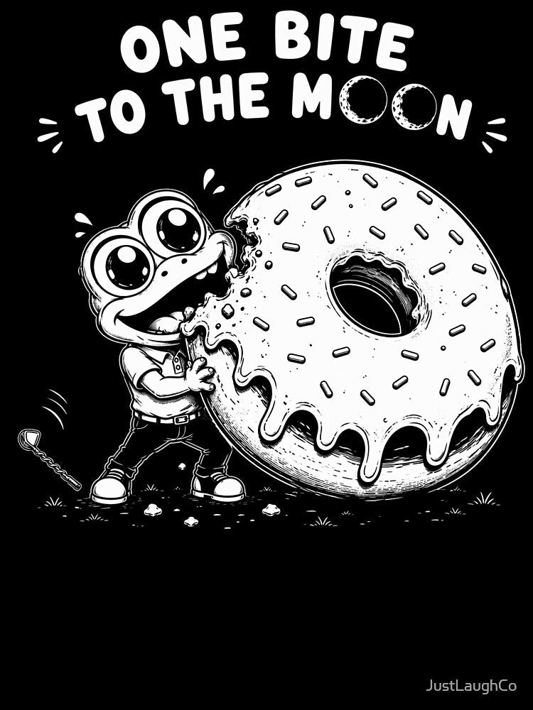 To The Moon Donut Mission by JustLaughCo Unisex , , , Long Sleeve Tee