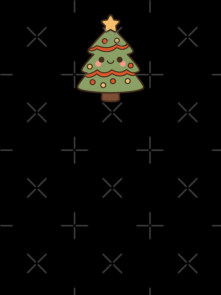 Christmas Kawaii Tree ⭐ Cute Cartoon Holiday Gift by ChillTofu Unisex , , , Long Sleeve Tee