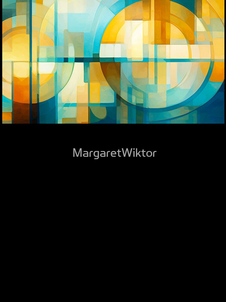 Abstract contemporary geometrical watercolor design. by MargaretWiktor